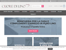 Tablet Screenshot of cuoredilino.it